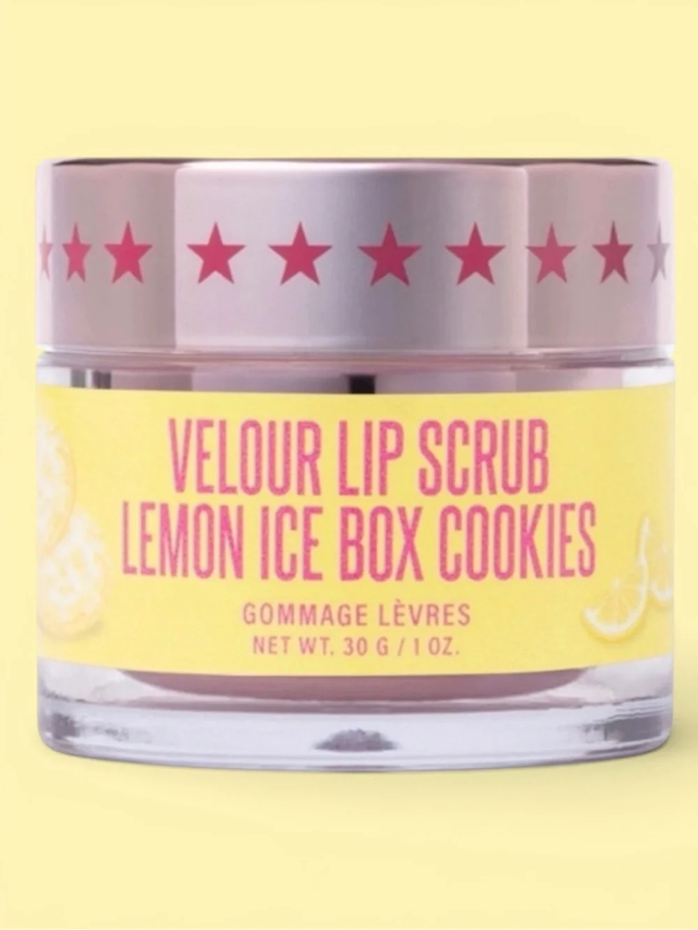 Jeffree Star Velour Lip Scrub Lemon Ice Box Cookies BNIB Vegan 30g Limited Ed